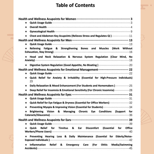 Acupressure Point Guide (E-book)